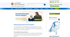 Desktop Screenshot of alimentatiedesk.nl