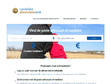 Tablet Screenshot of alimentatiedesk.nl